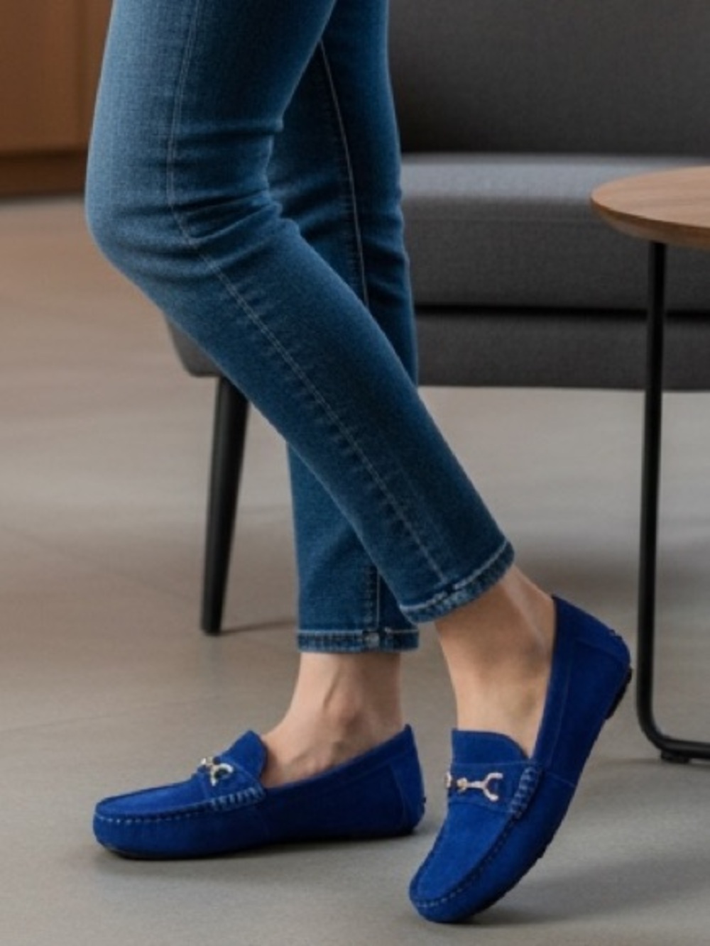 Isaacmizrahi Live! Blue Suede - Women's Slip-On Loafers